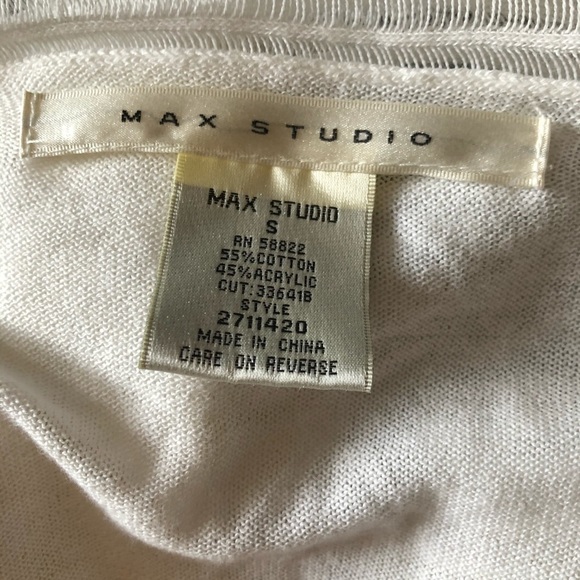 Max Studio drape front sweater SZ Small - Picture 4 of 4